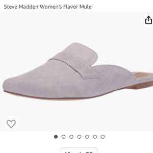 Steve Madden grey suede mules size 7